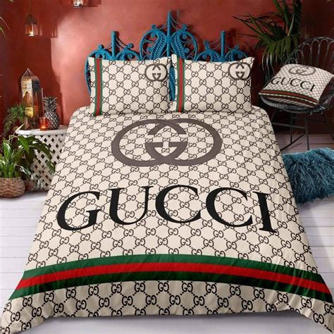 fake gucci bed sheets|gucci comforter set queen.